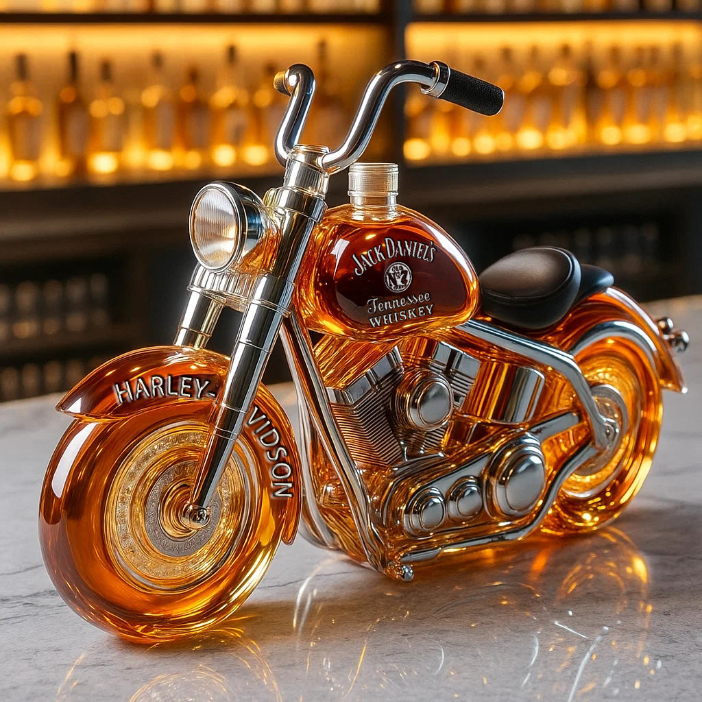 🔥Limited Edition🎁Harley Davidson Motorcycle Whisky Bottle