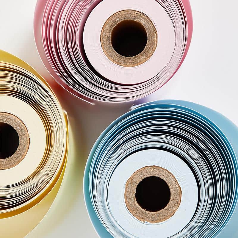 PoooliPaper Colored Paper 3 Rolls (Sticky or Regular)