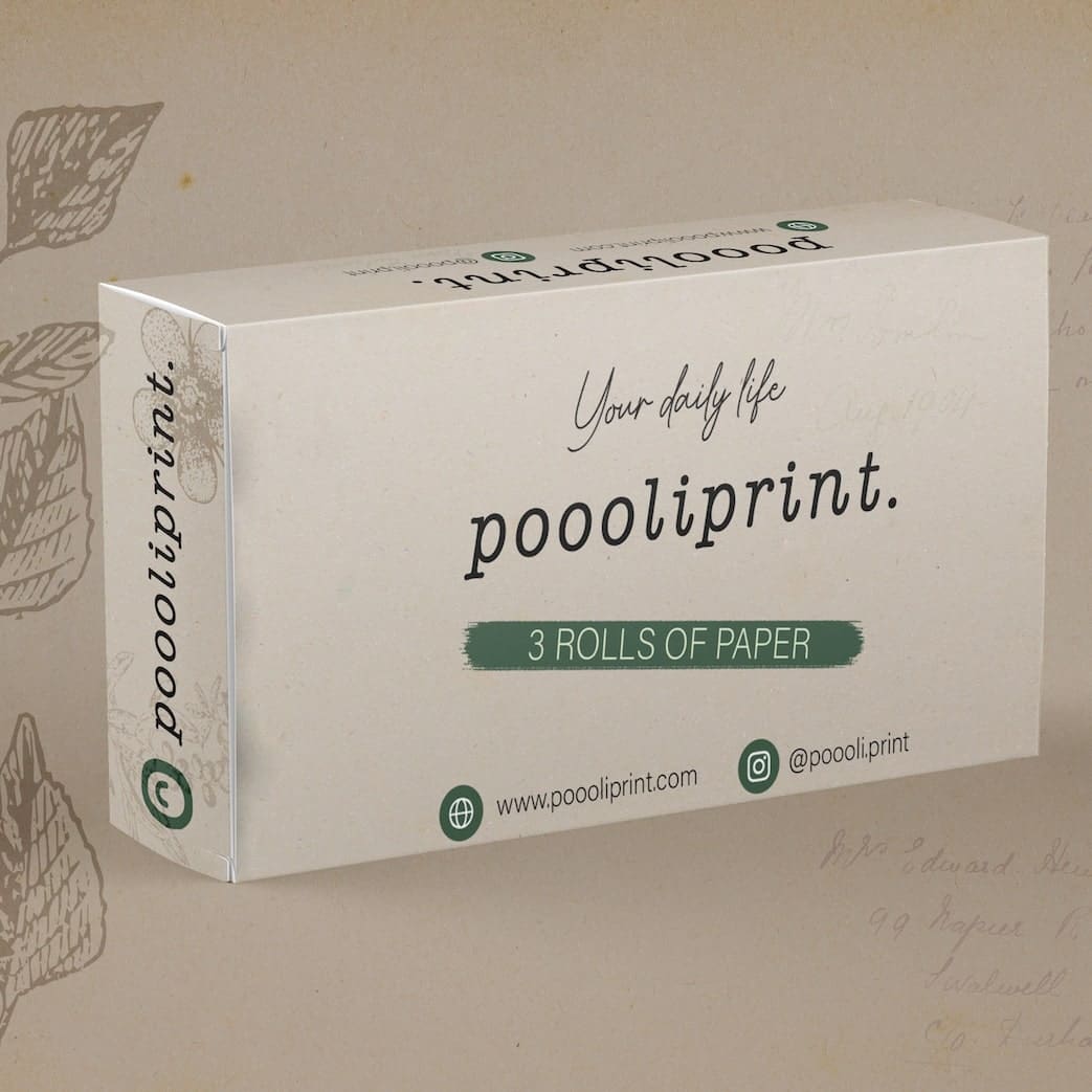 PoooliPaper White Paper 3 Rolls