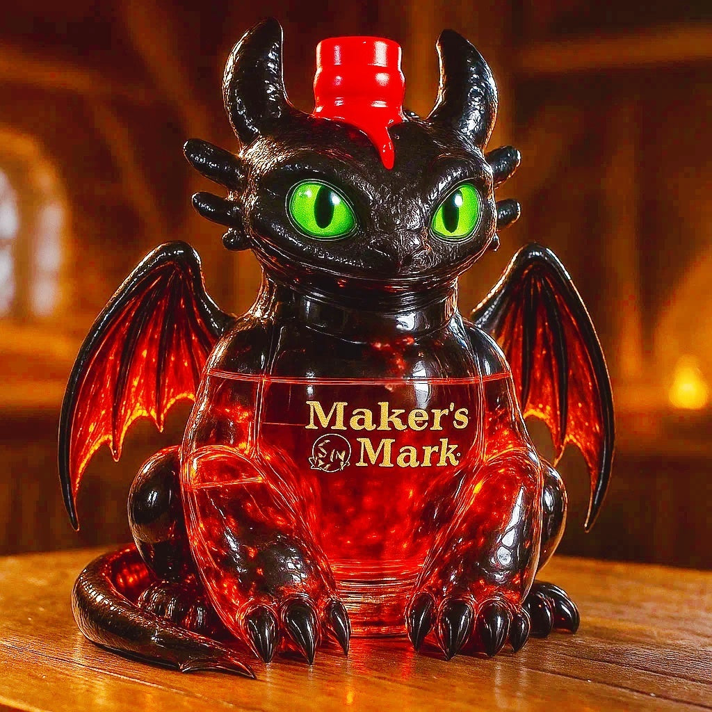 🔥Limited Edition🎁Toothless Collector's Edition Whiskey Decanter