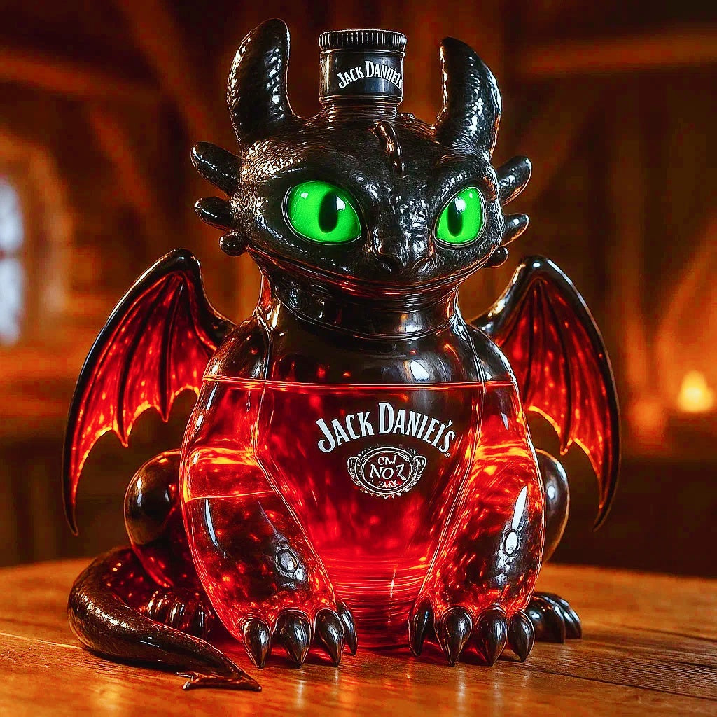 🔥Limited Edition🎁Toothless Collector's Edition Whiskey Decanter