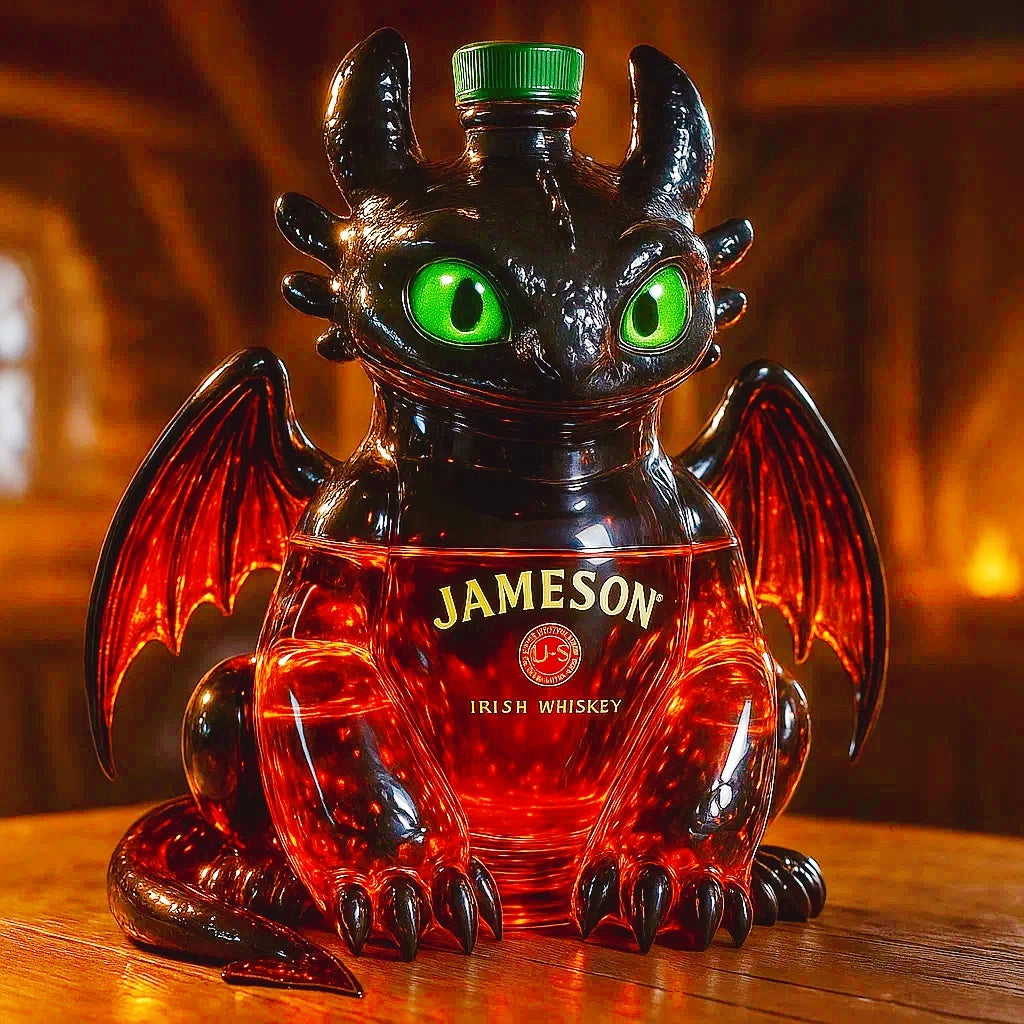 🔥Limited Edition🎁Toothless Collector's Edition Whiskey Decanter