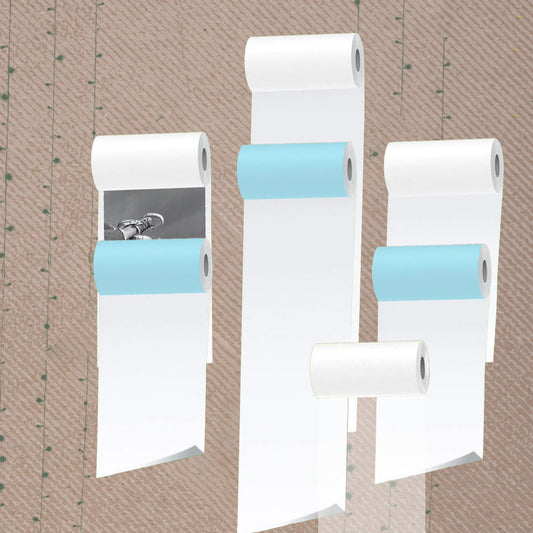 PoooliPaper White Sticky Paper (3 rolls) + Special Photo Paper (3 rolls) + Semi-Transparent (1 roll or 3 rolls)