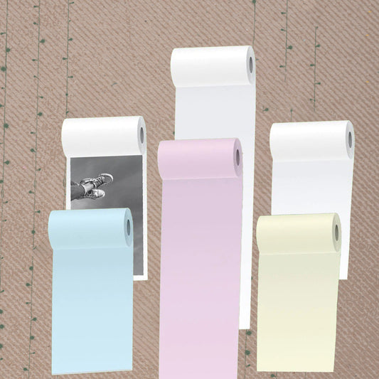 PoooliPaper Special Photo Paper  (3 rolls) + Colored Paper (3 rolls)