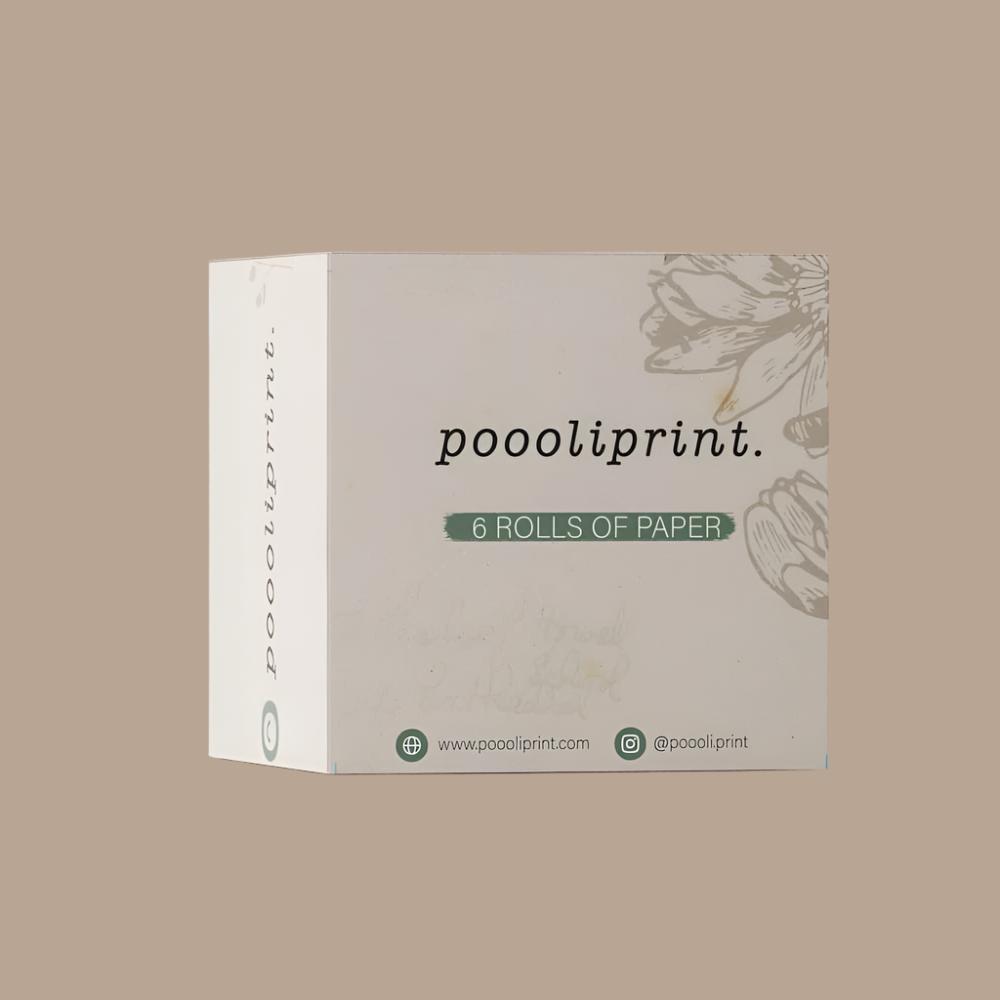 PoooliPaper White Paper 3 Rolls (or 6 Rolls)