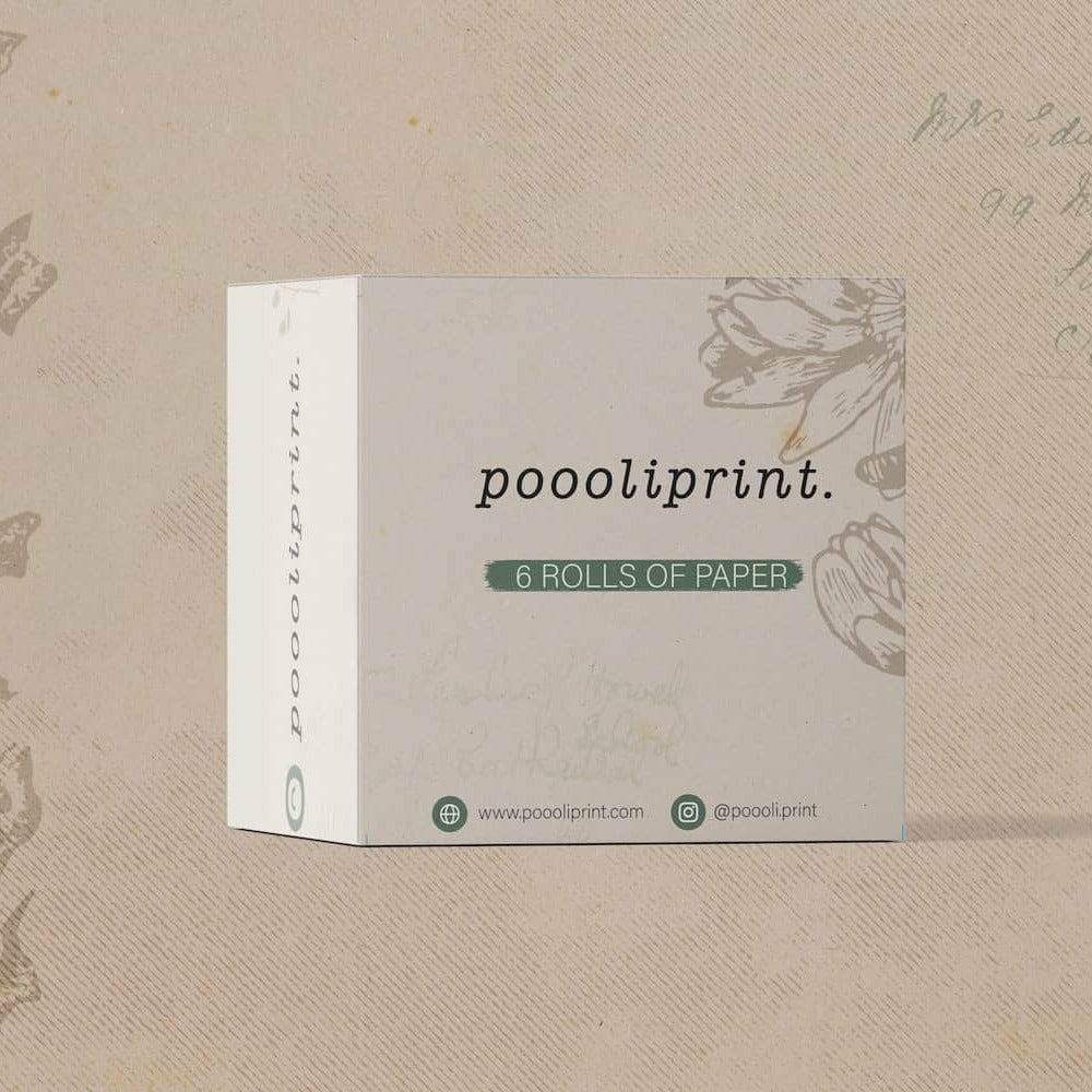 PoooliPaper White Paper 3 Rolls