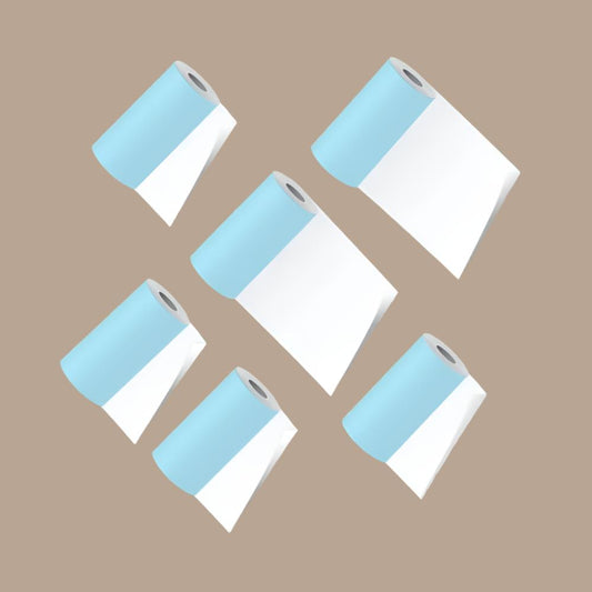 PoooliPaper White Sticky Paper 6 Rolls