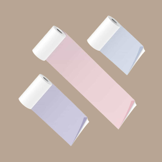 PoooliPaper Sticky Colored Paper 3 Rolls - Version 3