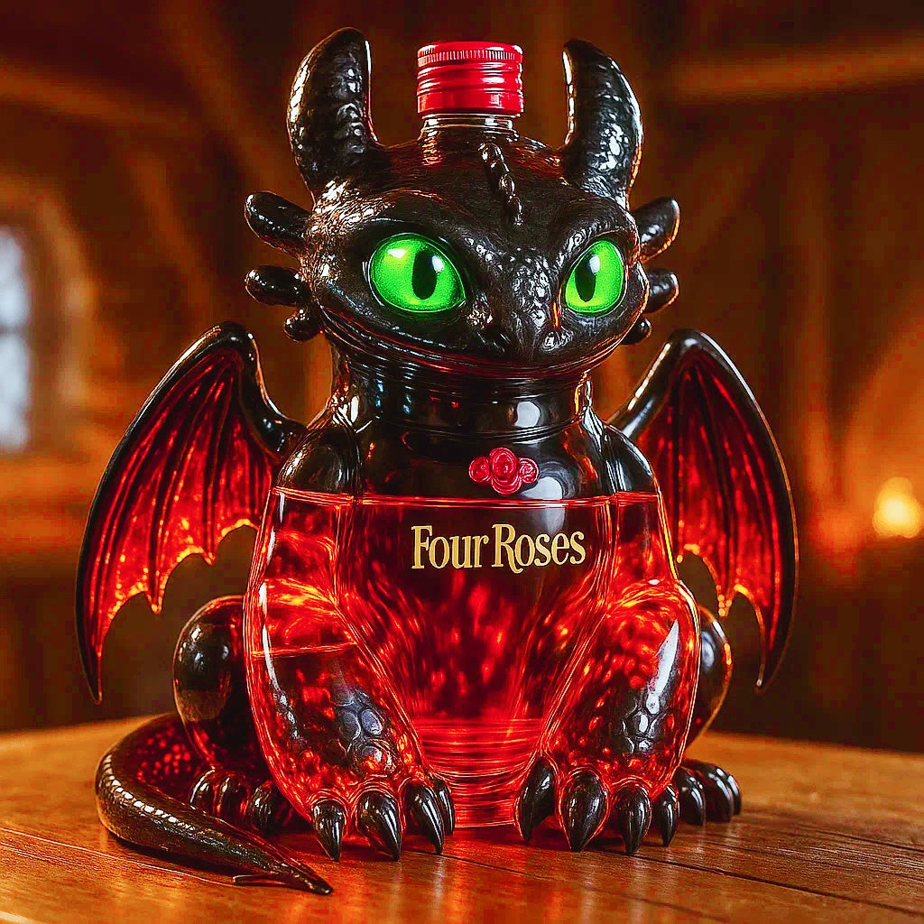 🔥Limited Edition🎁Toothless Collector's Edition Whiskey Decanter
