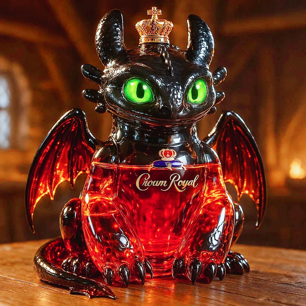 🔥Limited Edition🎁Toothless Collector's Edition Whiskey Decanter