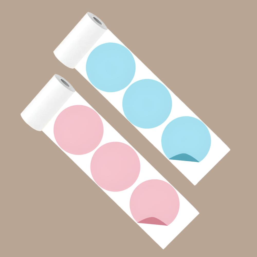 PoooliPaper Circle Sticky Labels