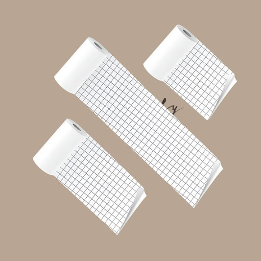 PoooliPaper Sticky Grey Lattice Paper 3 Rolls