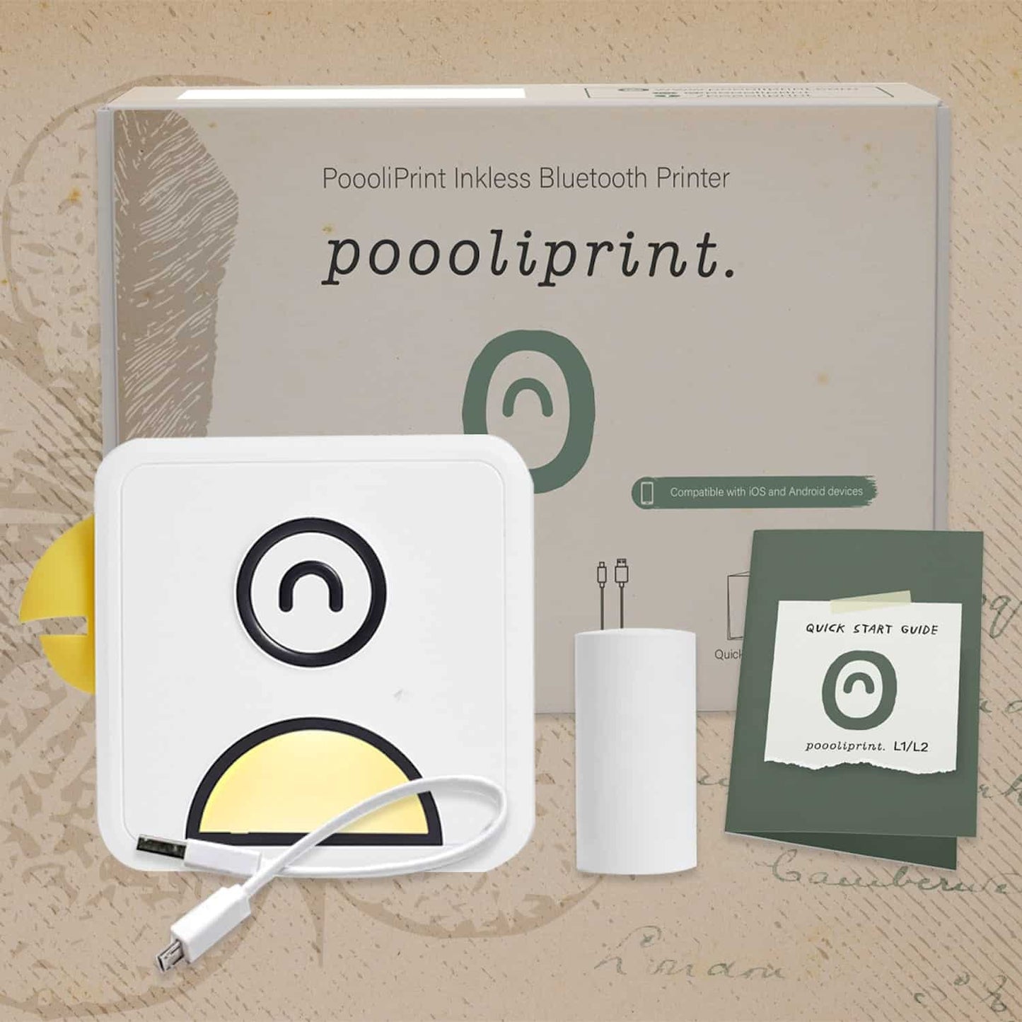 PoooliPrinter L2 Inkless Pocket Printer + 🌟 FREE Paper Roll 🌟