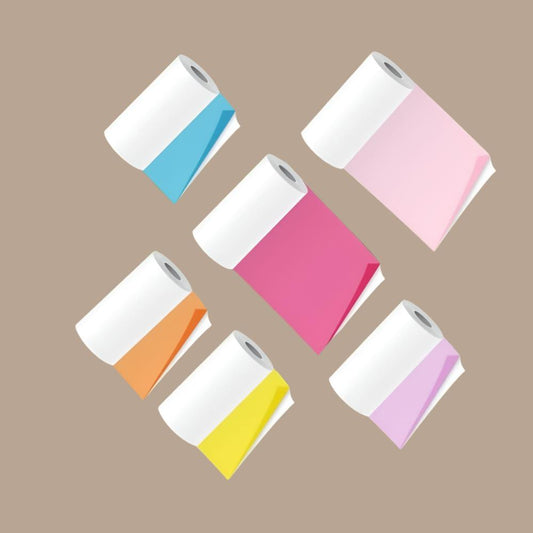 PoooliPaper Sticky Colored Paper 6 Rolls