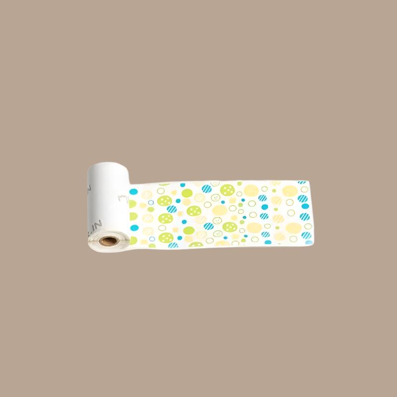 PoooliCreators Colored Buttons Sticky Paper 3 Rolls