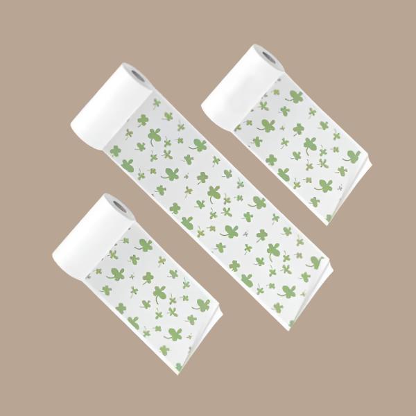 PoooliCreators Clover Leaves Sticky Paper 3 Rolls