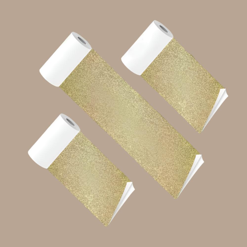 PoooliCreators Sticky Gold Paper 1 Roll (or 3 rolls)